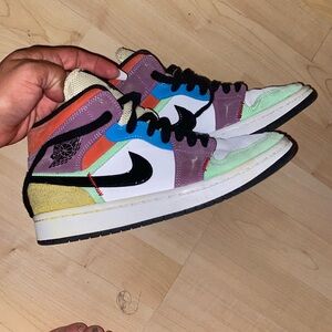 Jordan 1 Mid Se Multi color